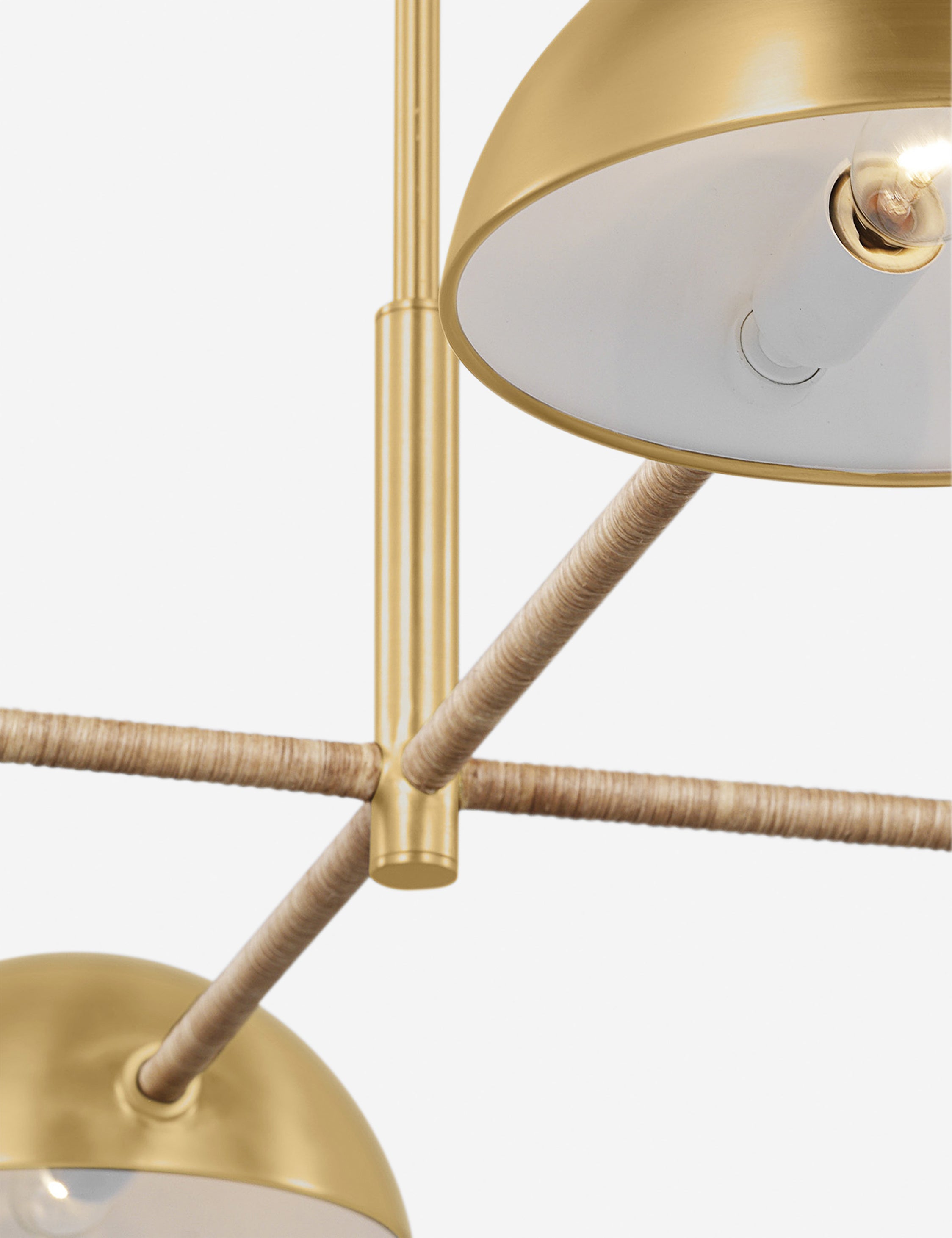 Lustre moderne Arnfinn en laiton bruni - Laiton bruni