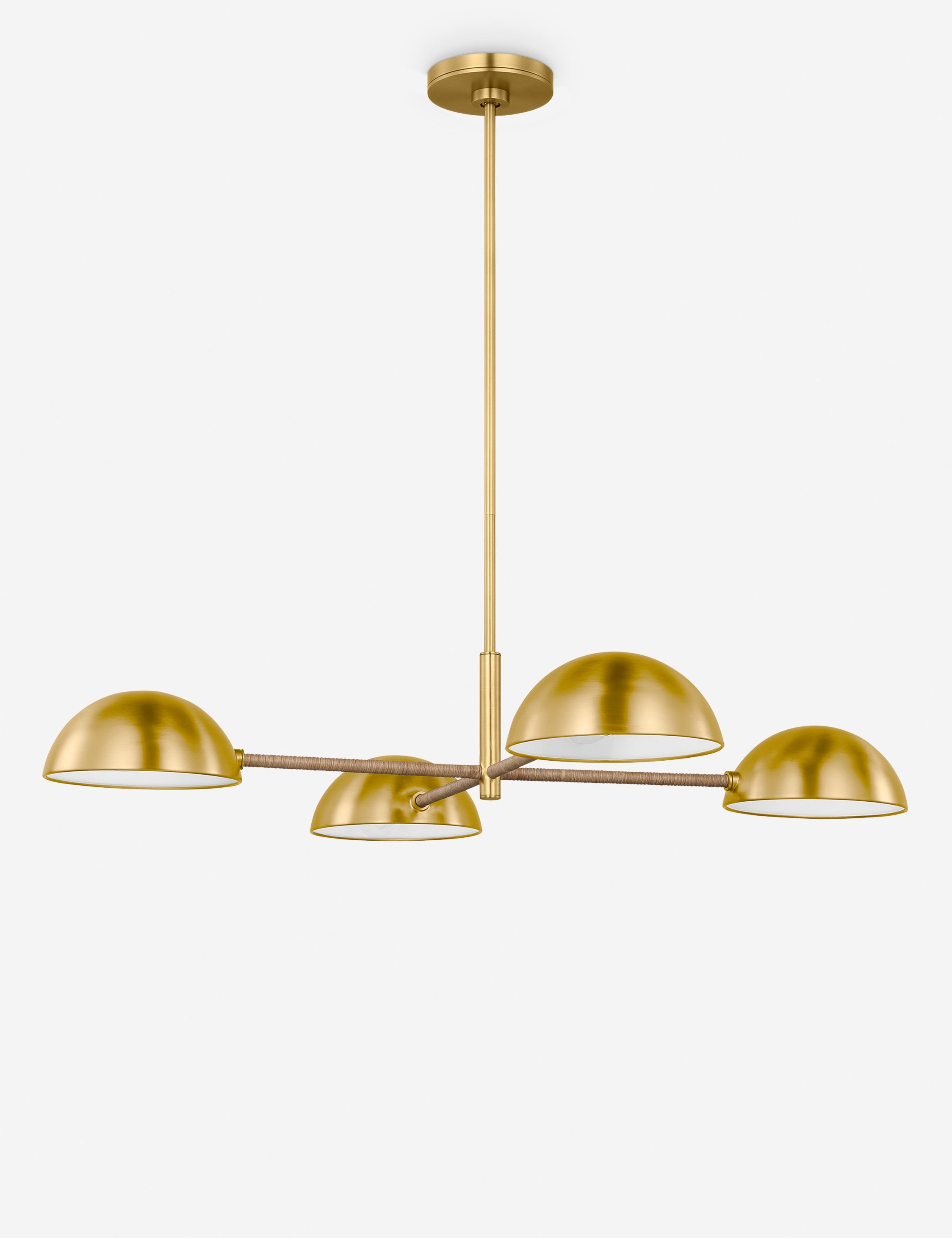 Lustre moderne Arnfinn en laiton bruni - Laiton bruni