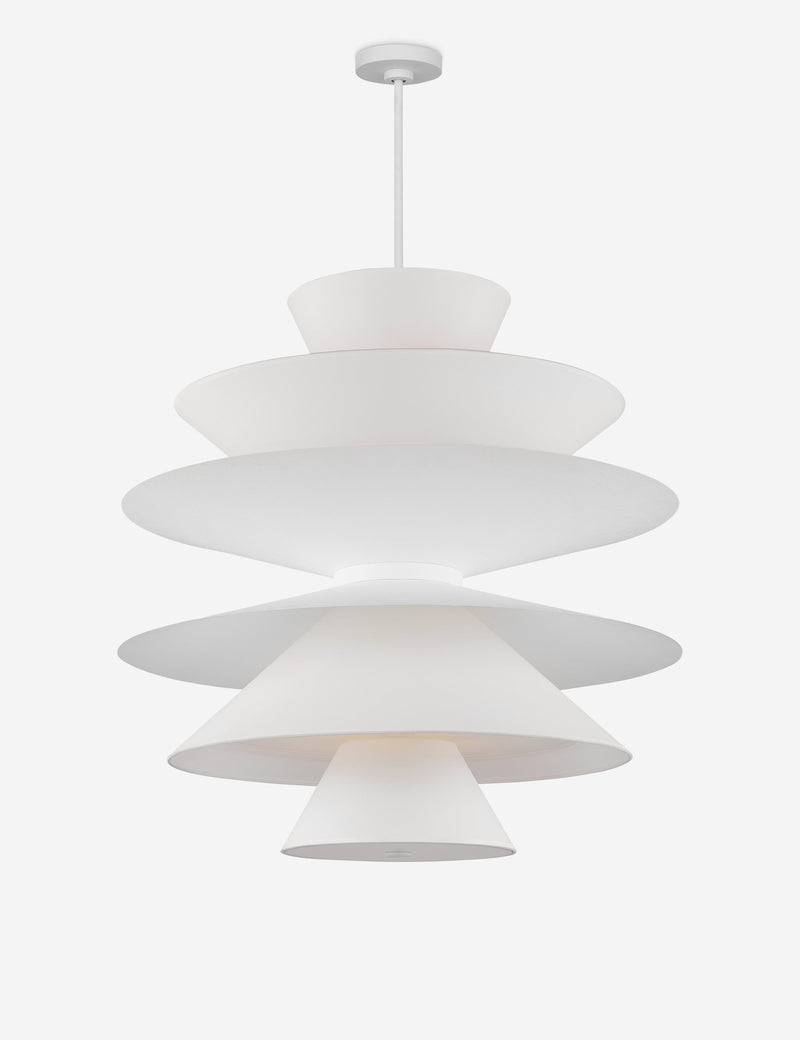 Suspension moderne Wystan en blanc - Blanc