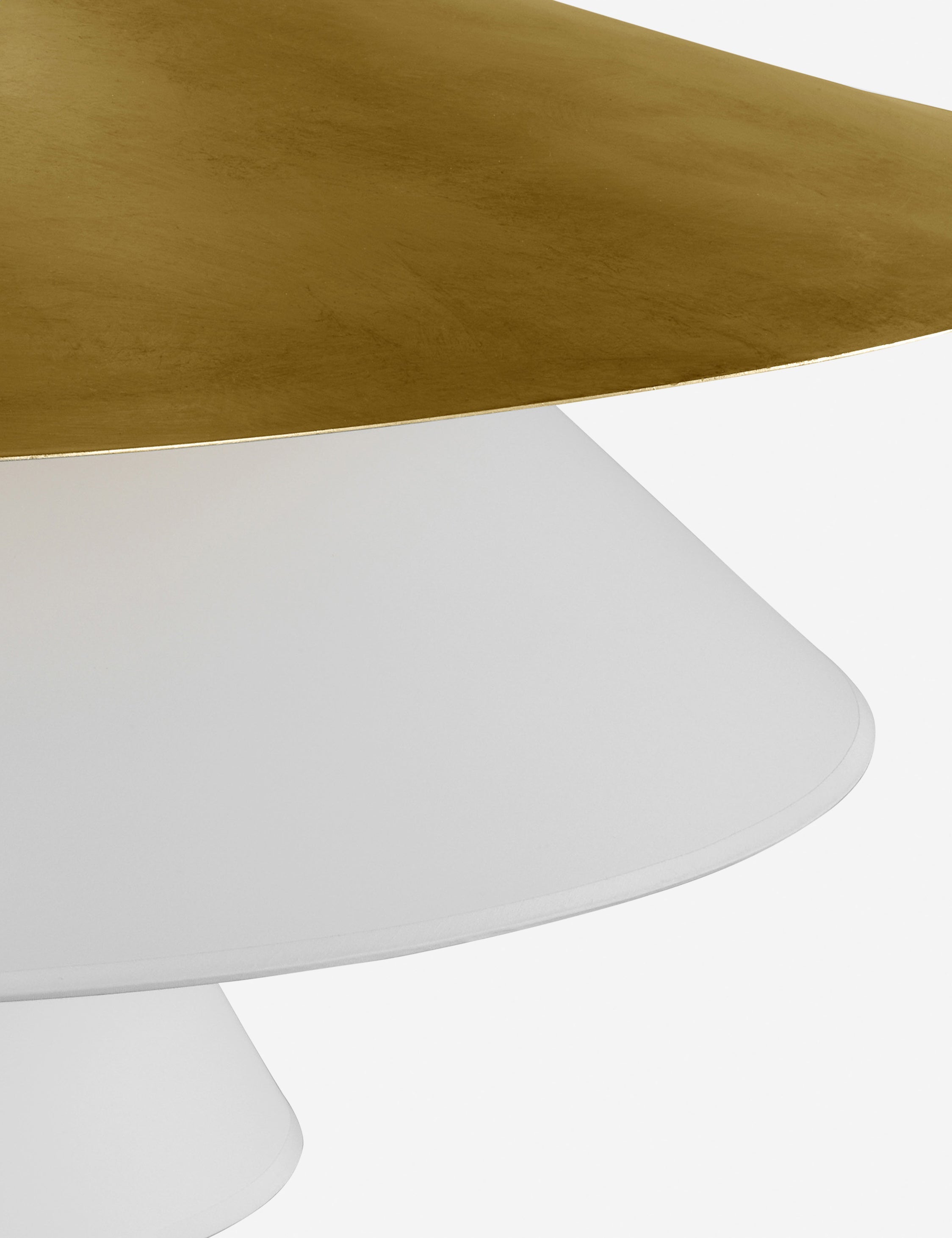 Suspension moderne Wystan en laiton et blanc - Laiton et blanc
