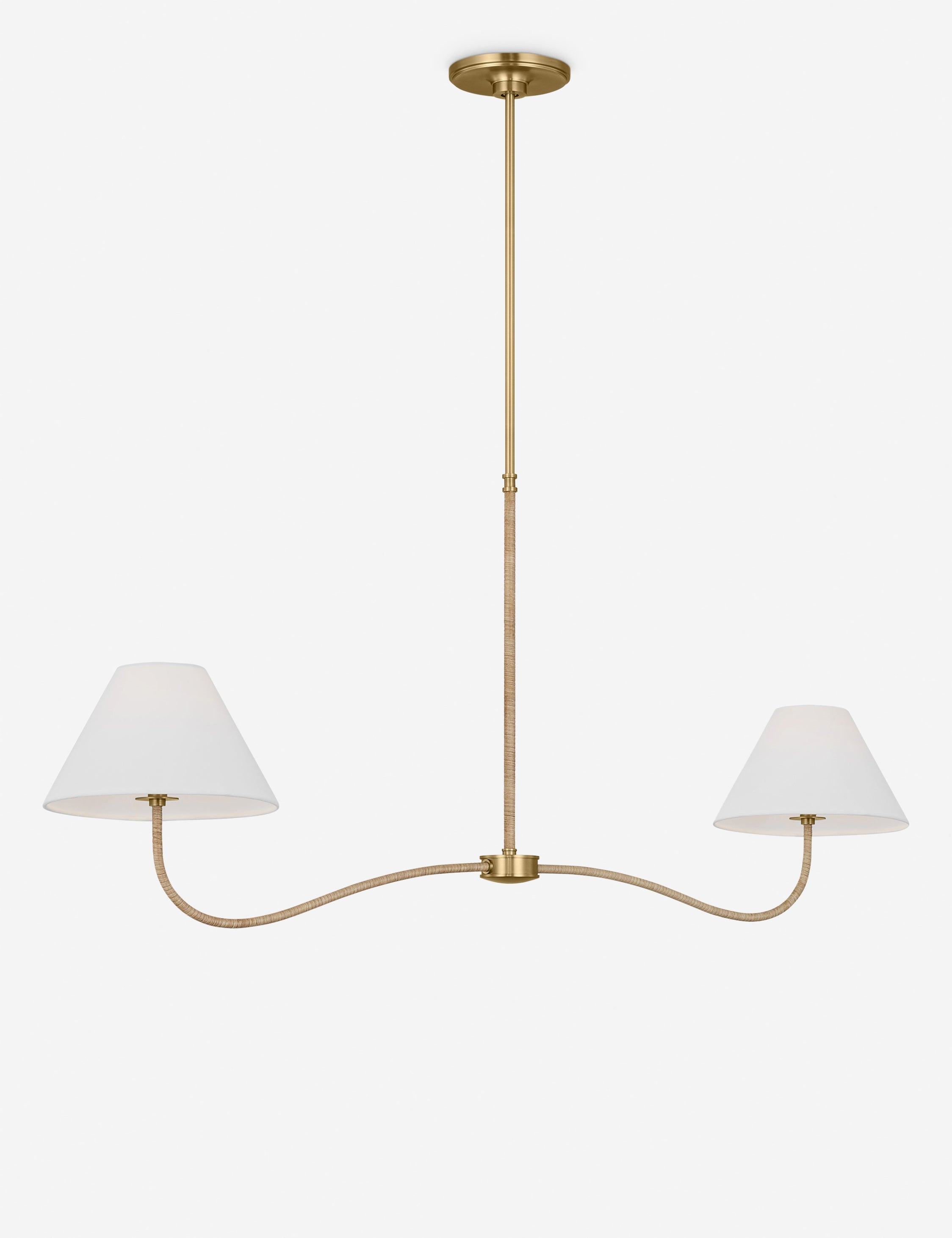 Lustre contemporain Dirk en laiton bruni - Laiton bruni