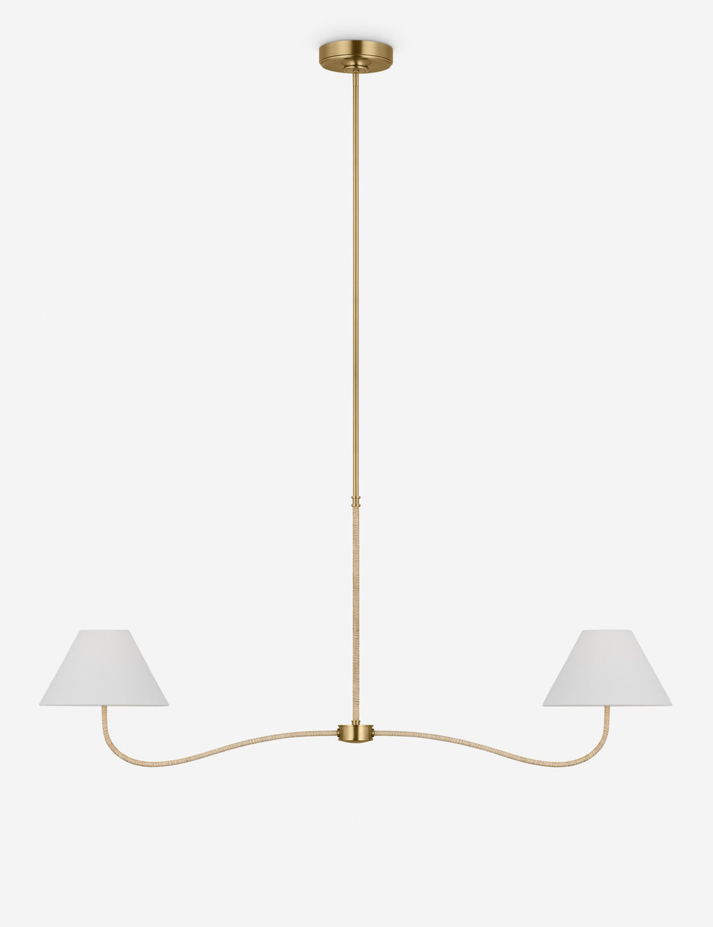 Lustre contemporain Dirk en laiton bruni - Laiton bruni