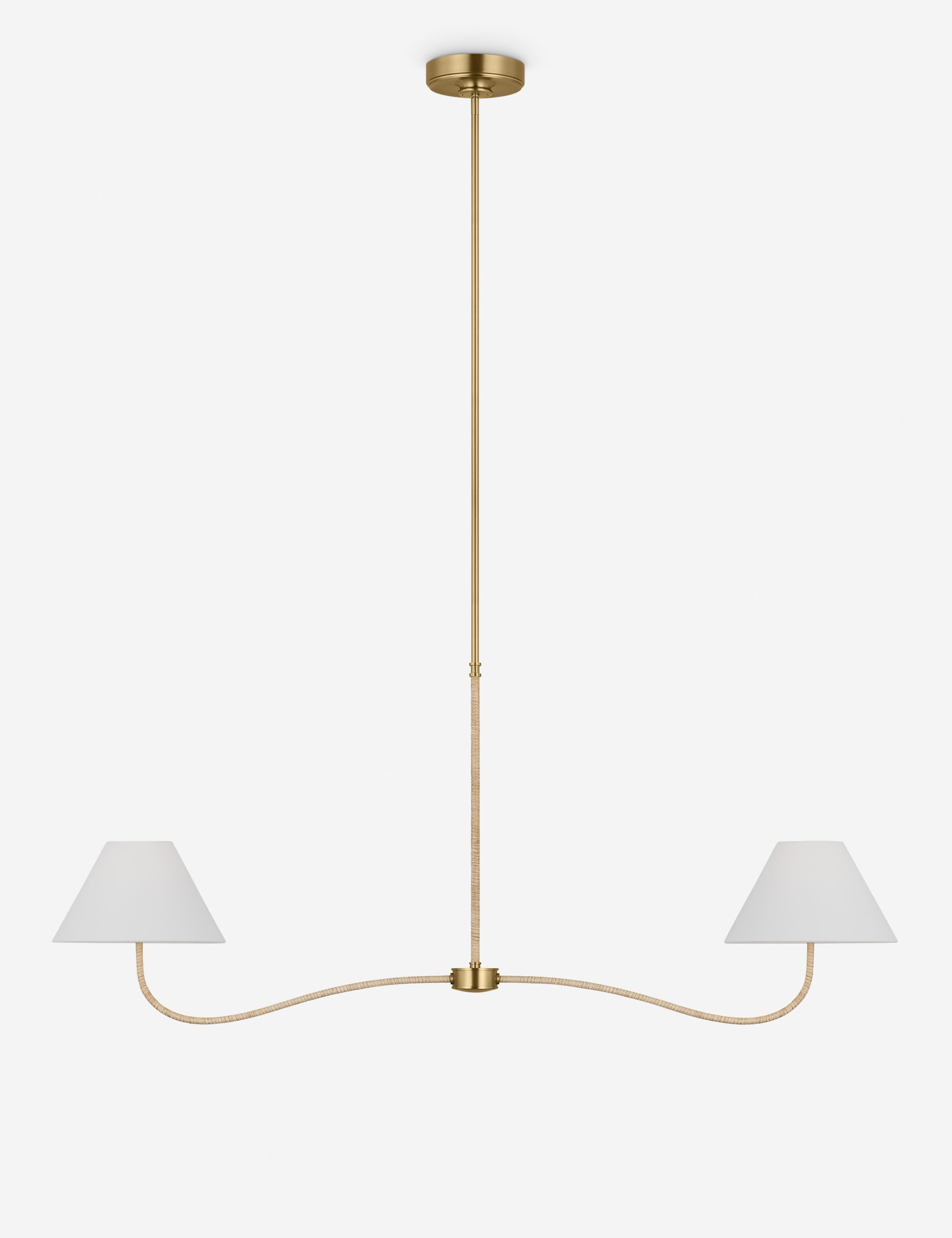 Lustre contemporain Dirk en laiton bruni - Laiton bruni
