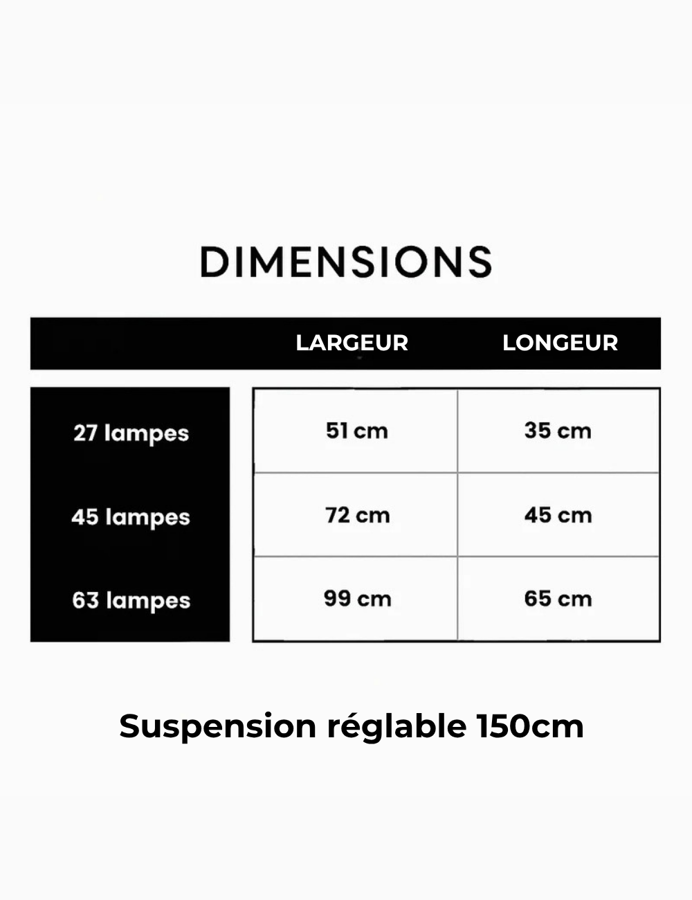 Suspension LED Arbre en Métal Cuivré ou Noir
