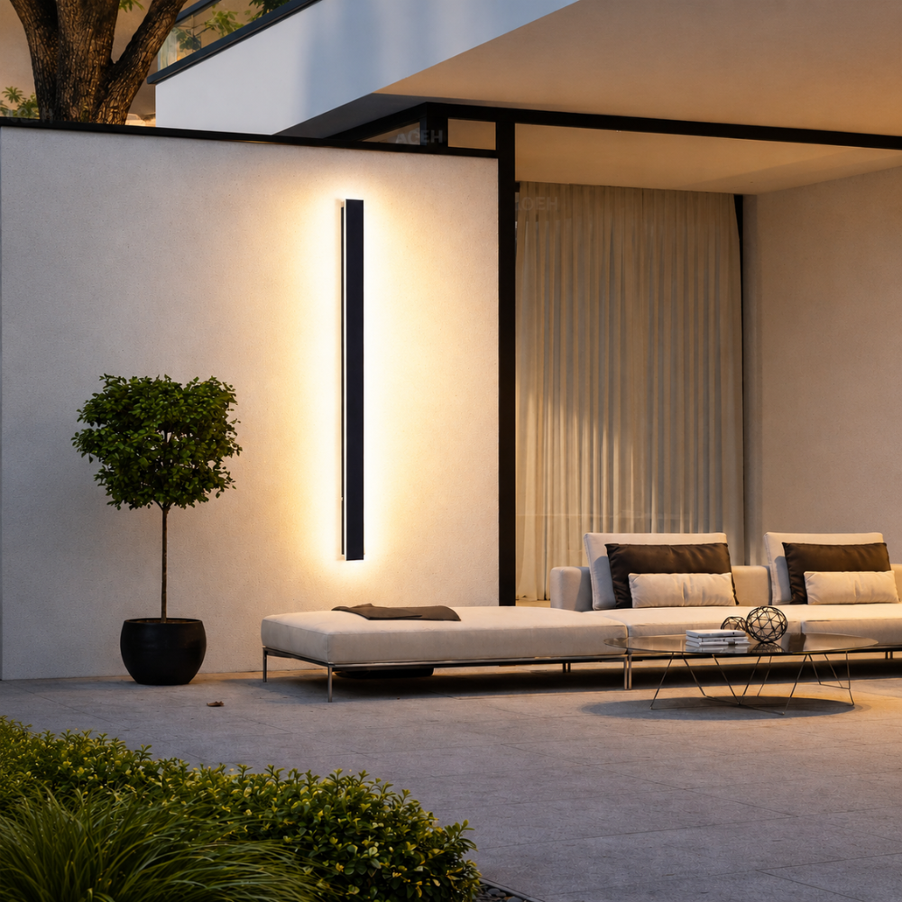 Applique Murale Extérieur LED Étanche en Métal Noir
