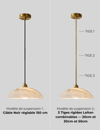 Aadam Modern Alabaster Pendant Light