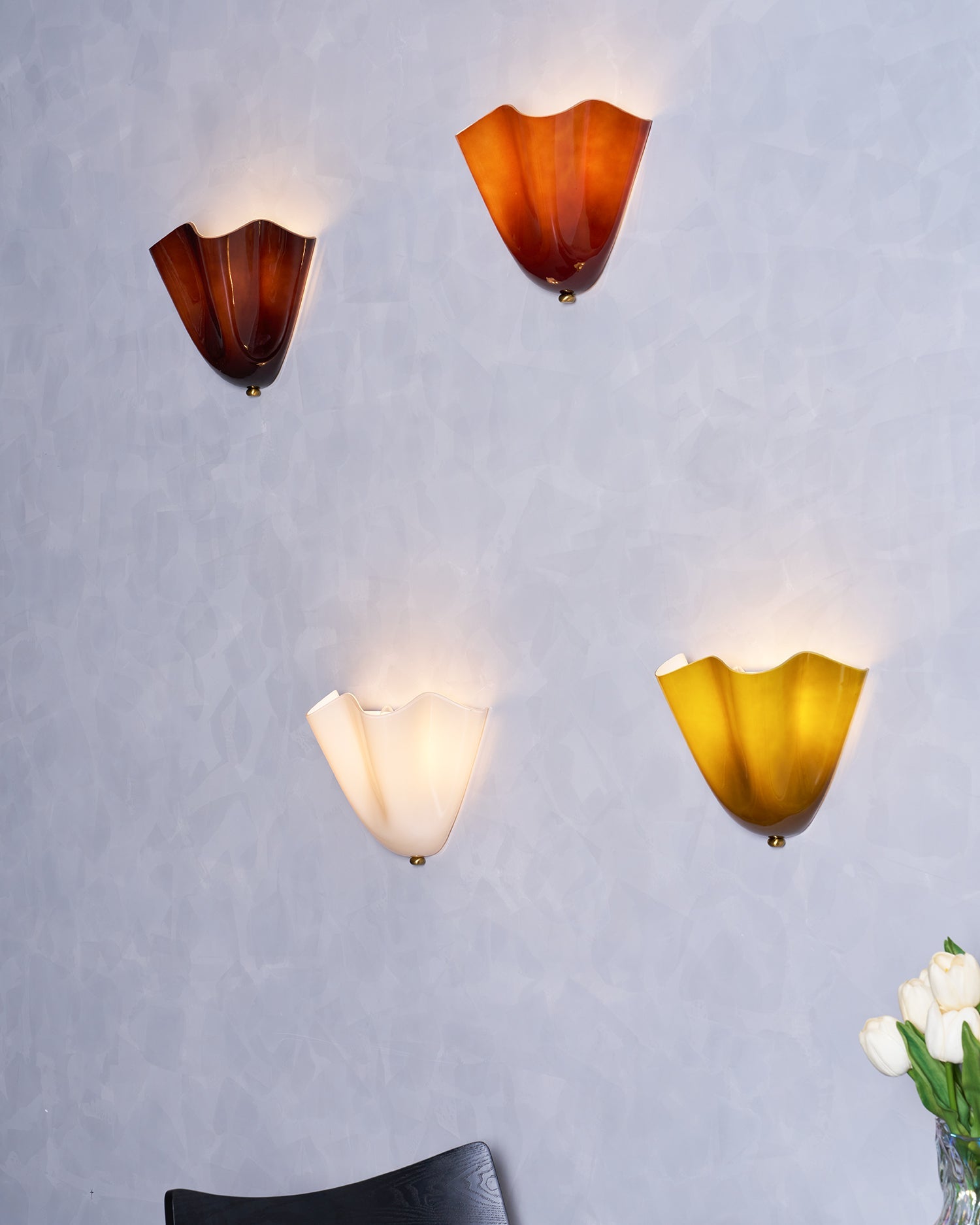Applique murale moderne Oddur en Métal Beige