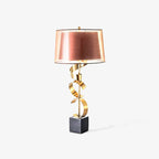Lampe à poser moderne Rikard en Doré et noir marbre