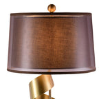 Lampe à poser moderne Rikard en Doré et noir marbre