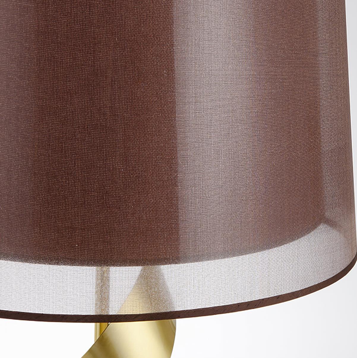 Lampe à poser moderne Rikard en Doré et noir marbre