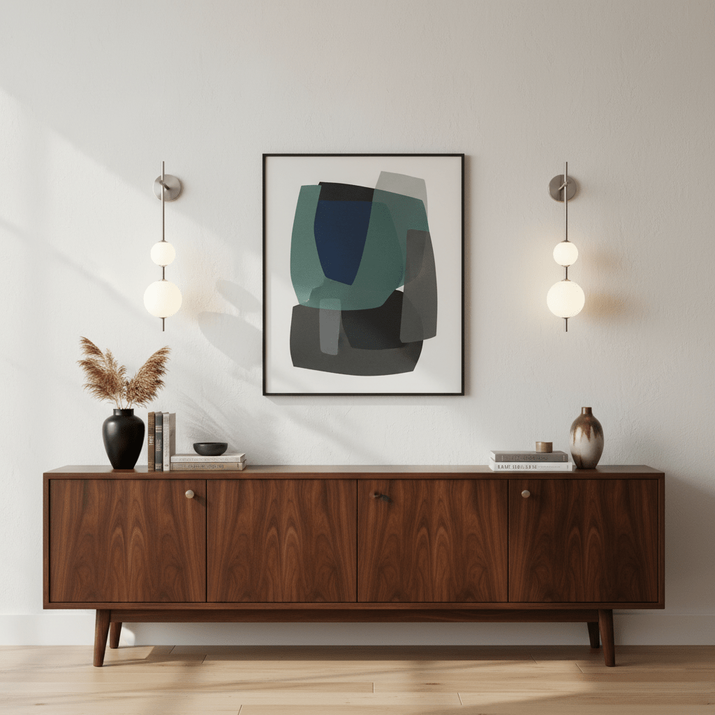 Applique murale moderne Lauritz en Nickel et verre sphère
