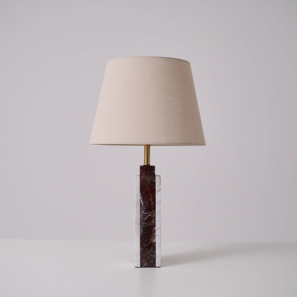 Lampe à poser moderne Steg en Foncé violet marbre