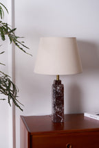 Lampe à poser moderne Steg en Foncé violet marbre