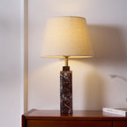 Lampe à poser moderne Steg en Foncé violet marbre