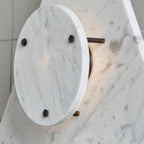 Applique murale moderne Kall en Marbre Blanc