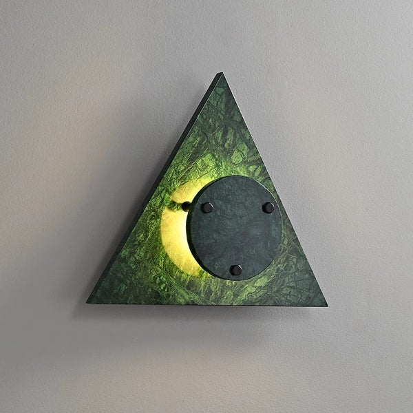 Kall Modern Wall Sconce in Green Marble