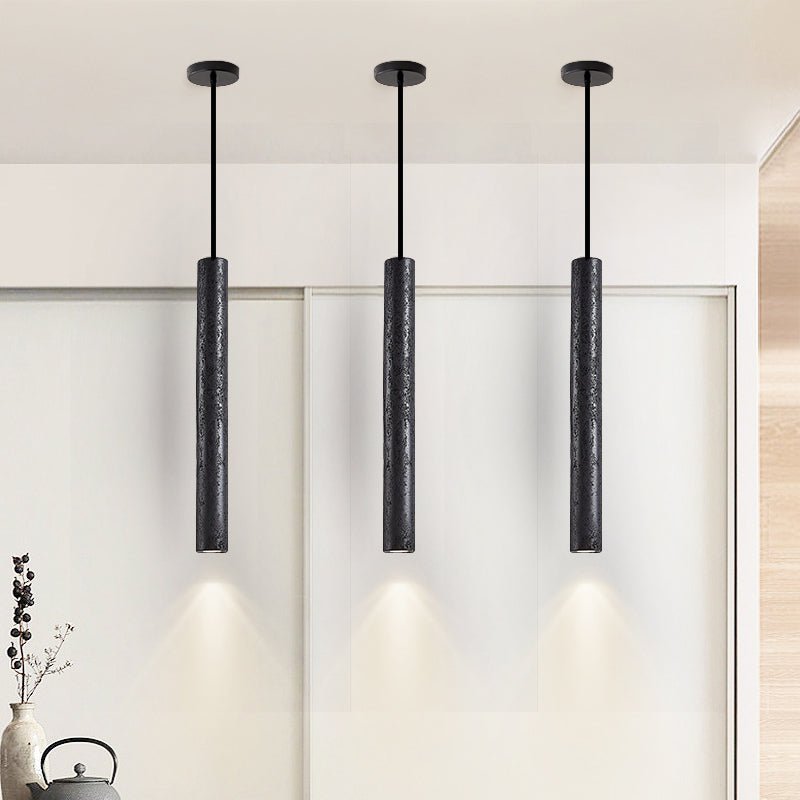 Suspension moderne Stefnir en Noir travertin