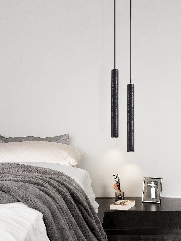 Suspension moderne Stefnir en Noir travertin