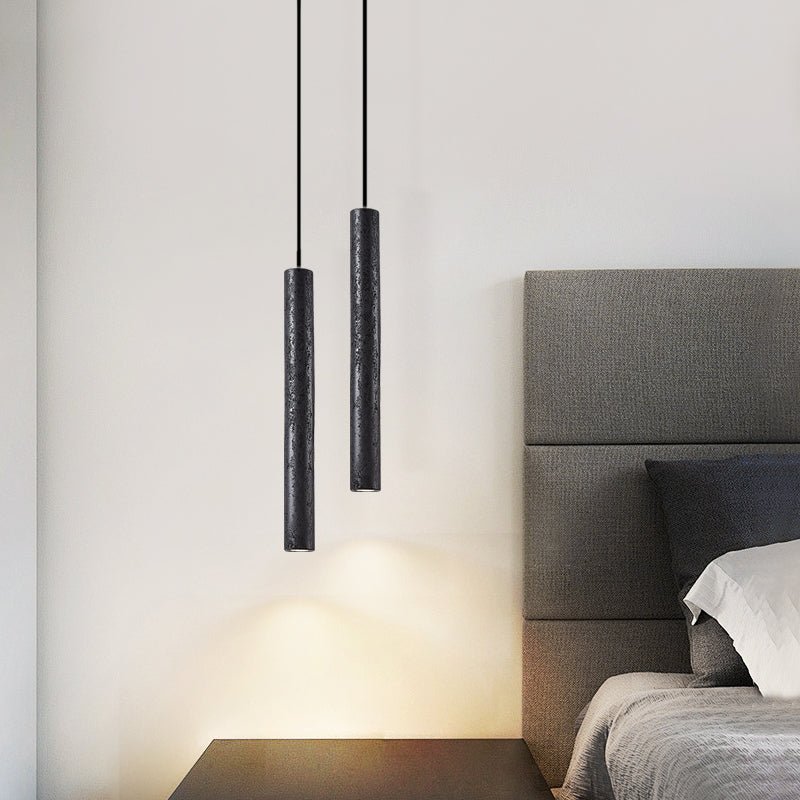 Suspension moderne Stefnir en Noir travertin