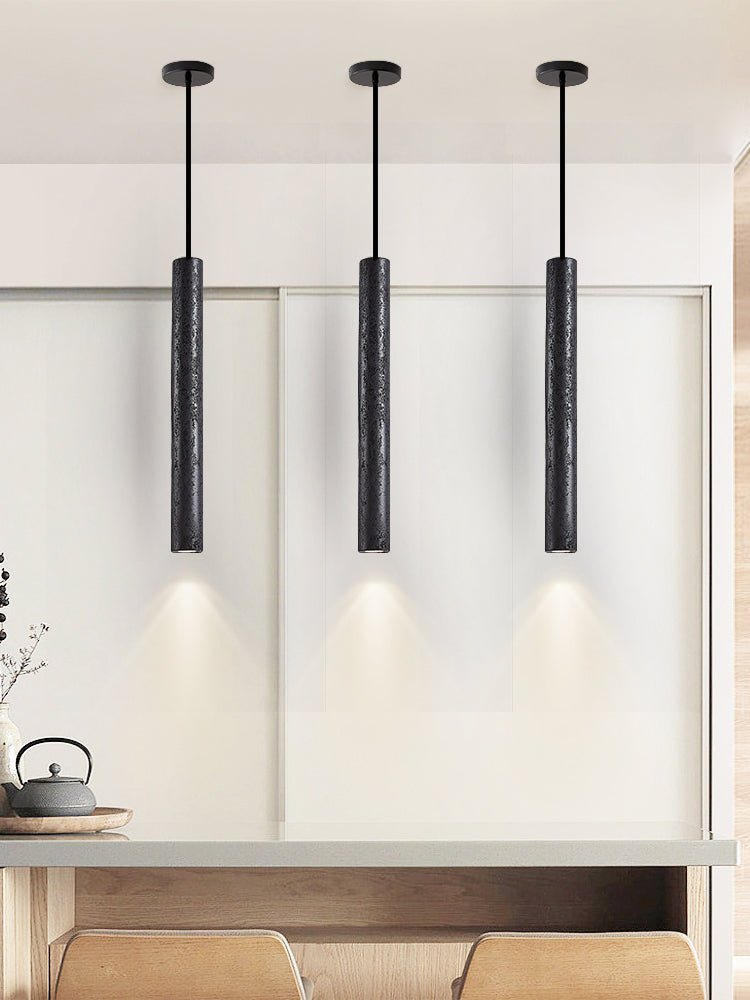 Suspension moderne Stefnir en Noir travertin