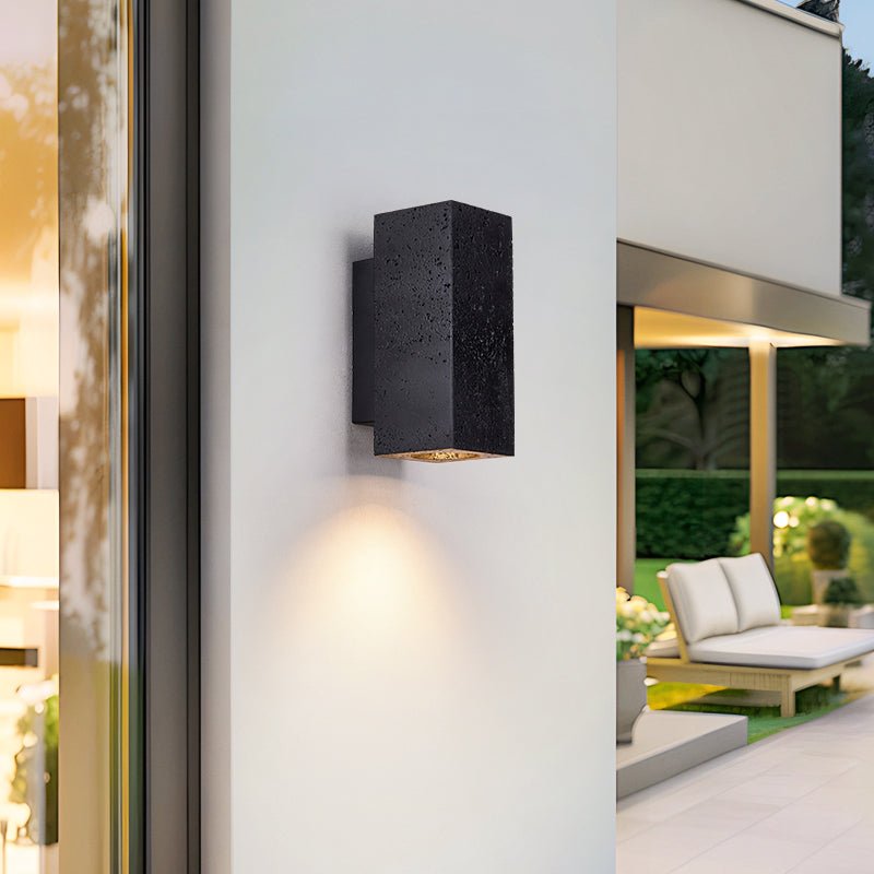 Applique murale moderne Torm en Noir travertin