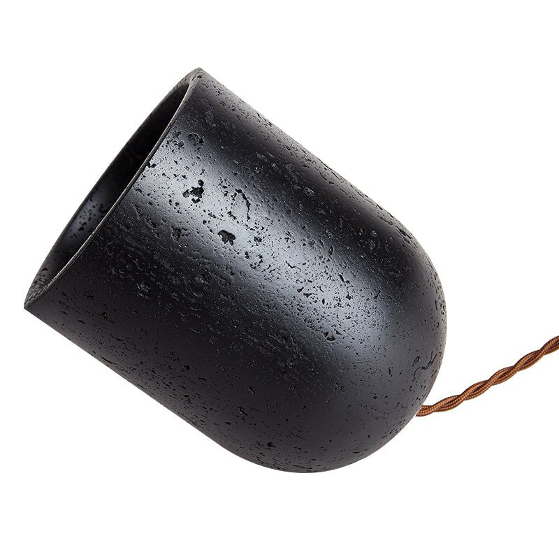 Lampe à poser moderne Arman en Noir travertin