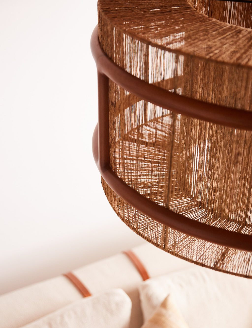 Lustre organique Kolis en bois et jute