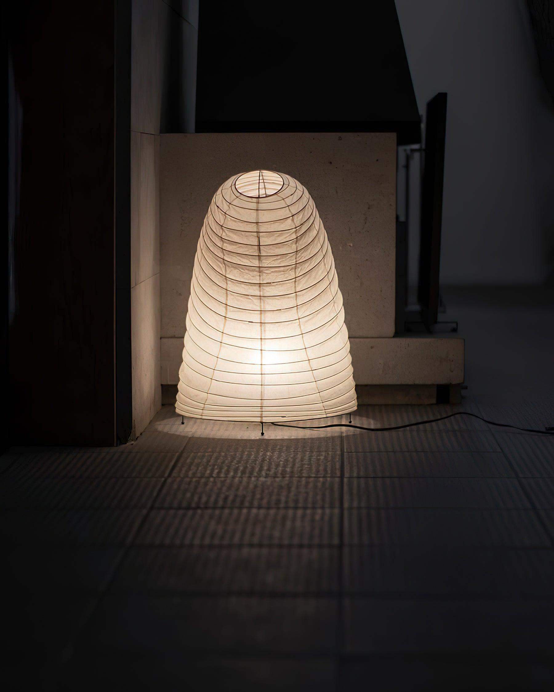 Lampe à poser moderne Fleming en papier Blanc