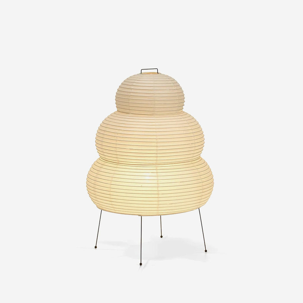 Lampe à poser moderne Fleming en papier Blanc