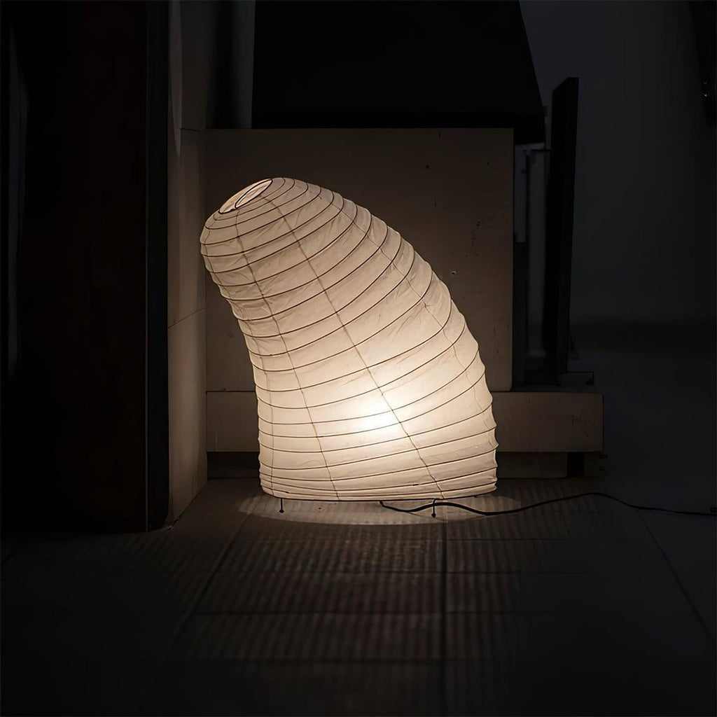 Lampe à poser moderne Fleming en papier Blanc