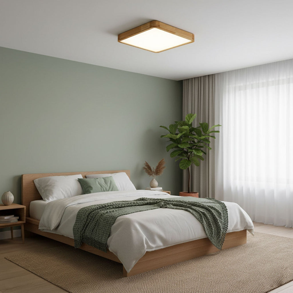 Plafonnier moderne Tapani en Bois