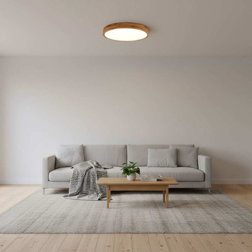 Plafonnier moderne Tapani en Bois