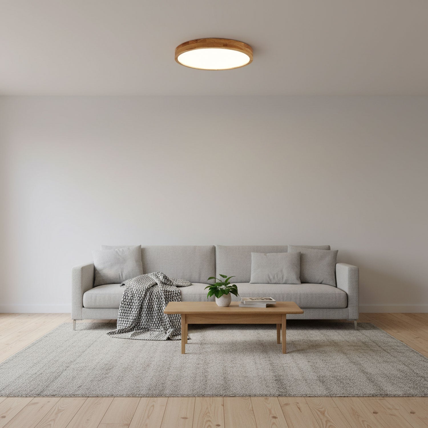 Plafonnier moderne Tapani en Bois
