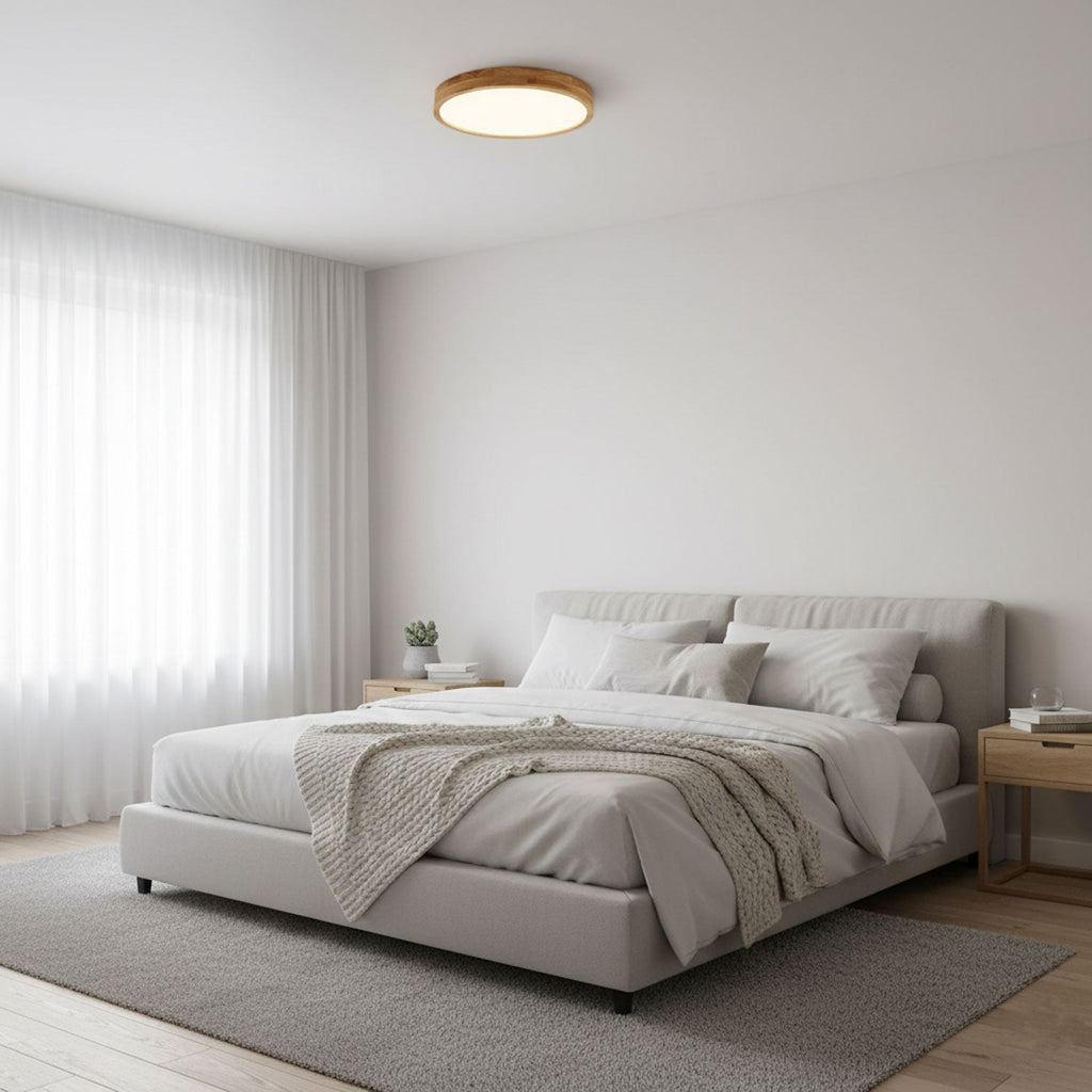 Plafonnier moderne Tapani en Bois