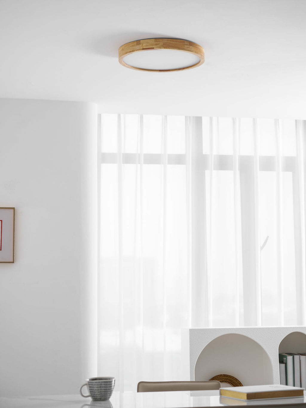Plafonnier moderne Tapani en Bois