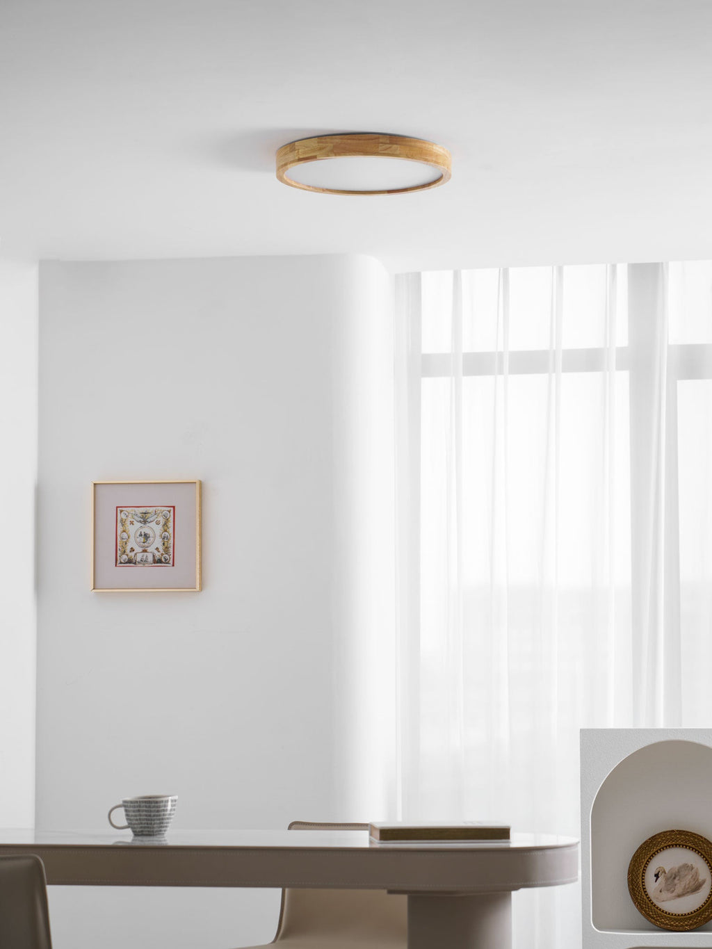 Plafonnier moderne Tapani en Bois