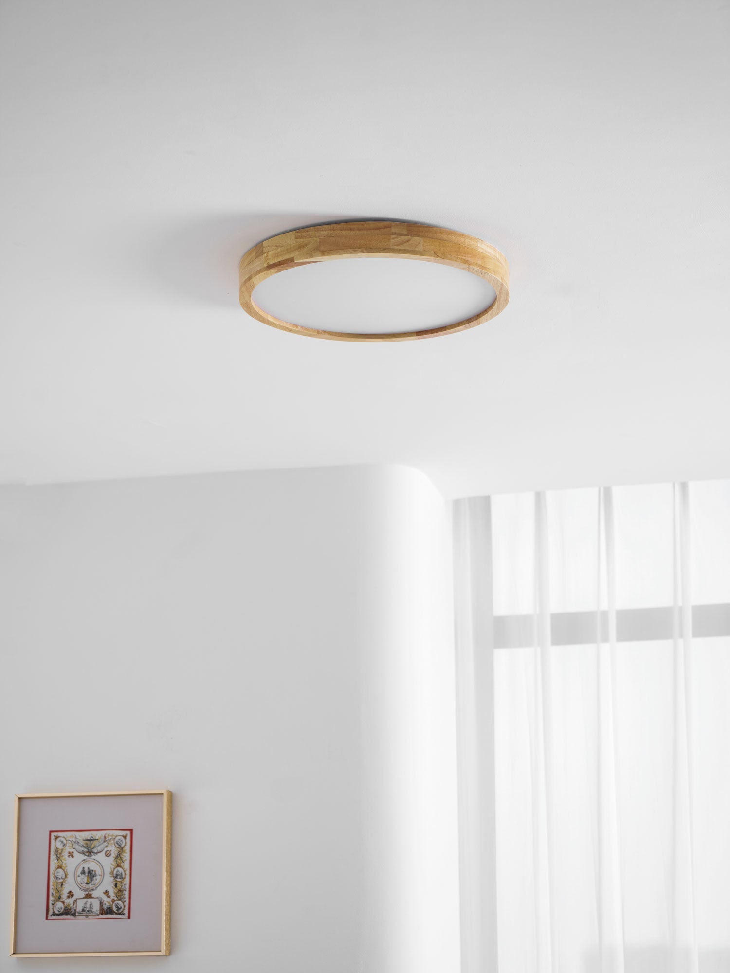 Plafonnier moderne Tapani en Bois
