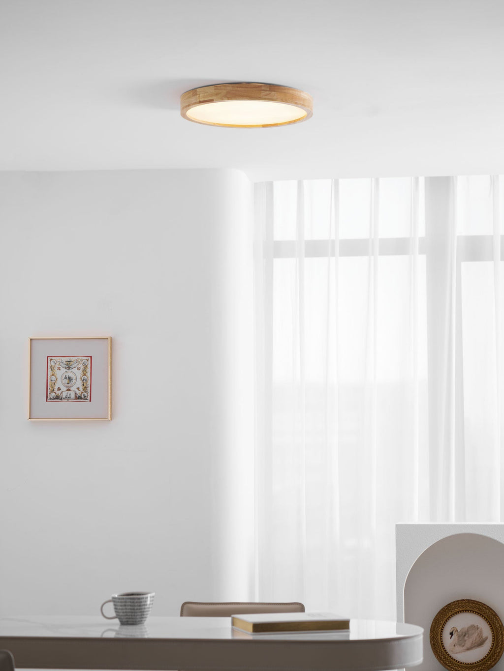 Plafonnier moderne Tapani en Bois