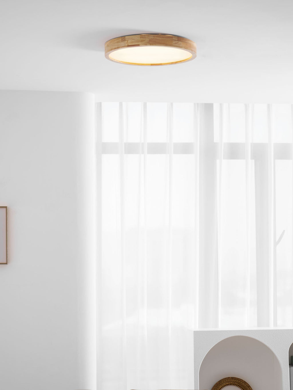 Plafonnier moderne Tapani en Bois