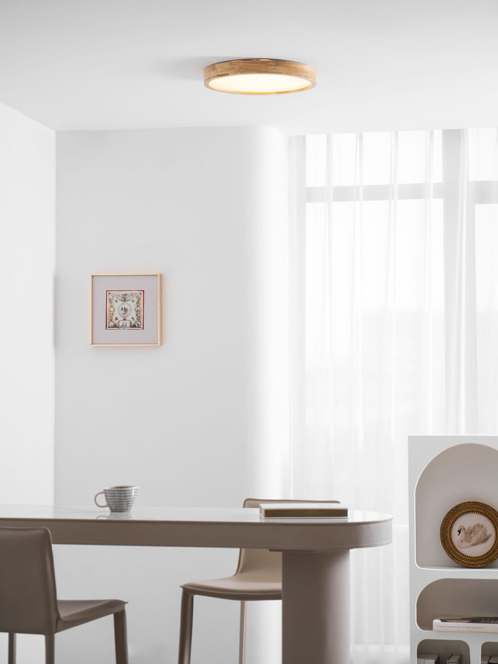Plafonnier moderne Tapani en Bois