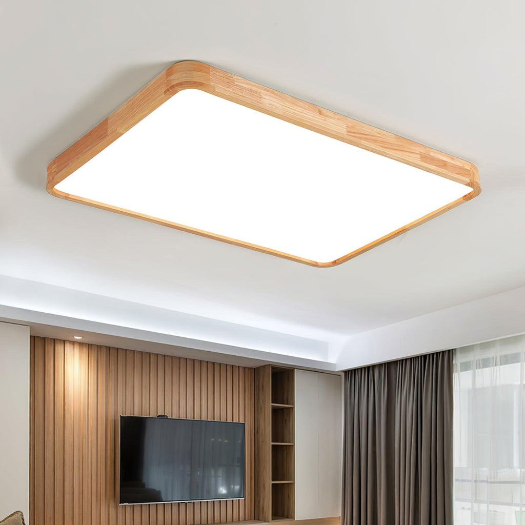 Plafonnier moderne Tapani en Bois