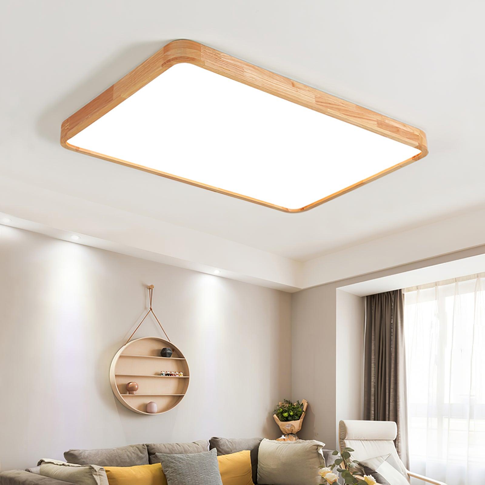 Plafonnier moderne Tapani en Bois