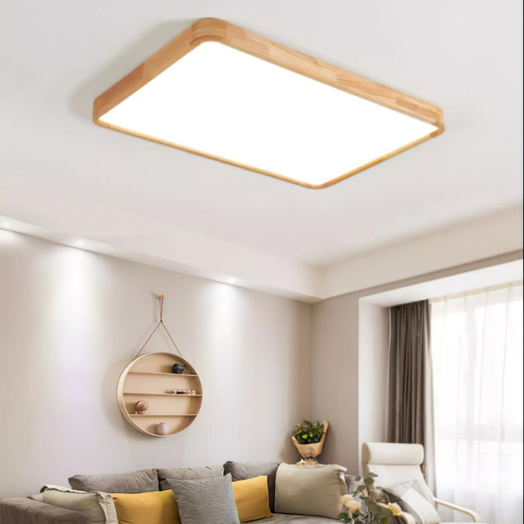 Plafonnier moderne Tapani en Bois