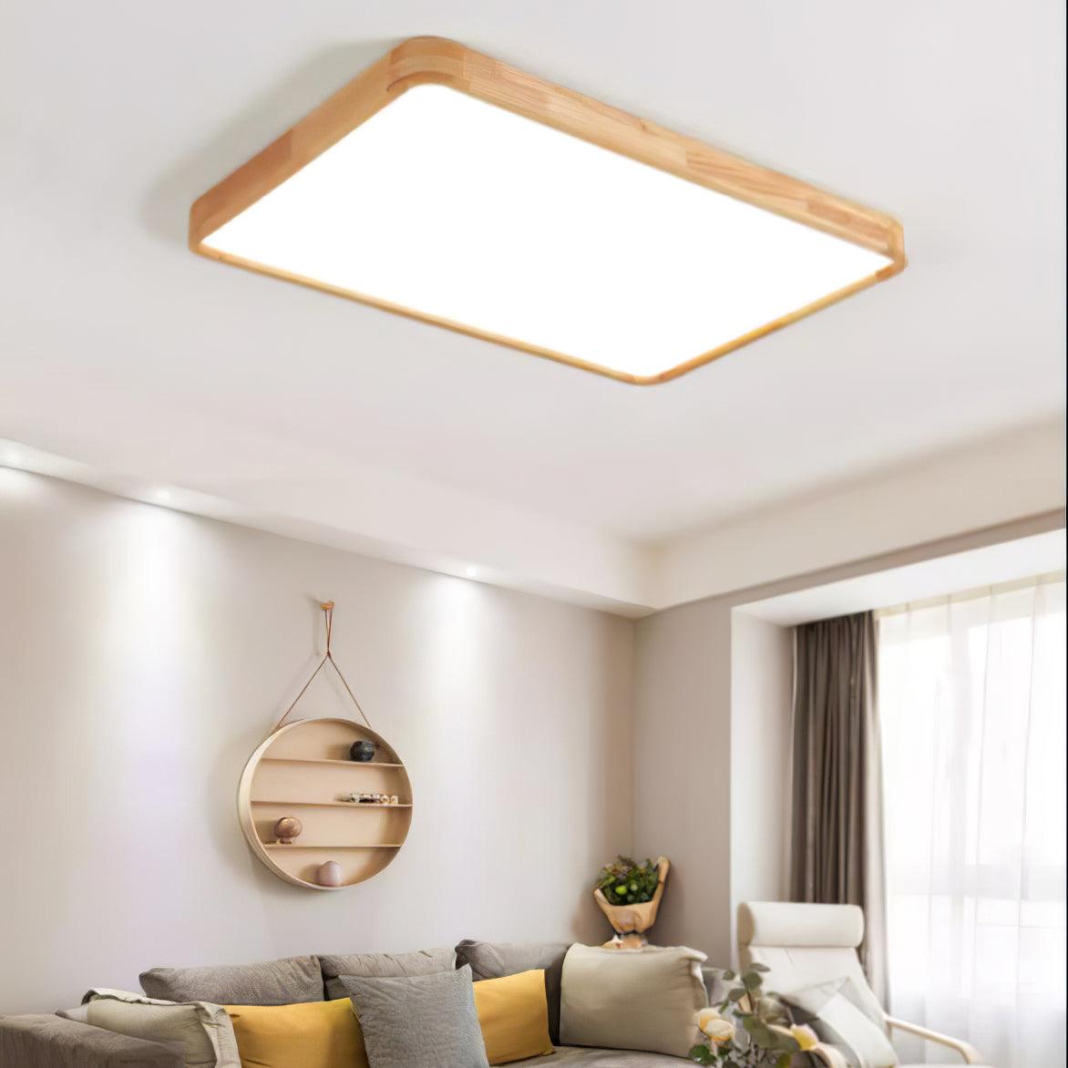 Plafonnier moderne Tapani en Bois