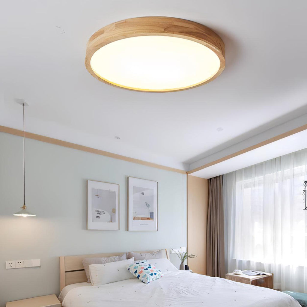 Plafonnier moderne Tapani en Bois