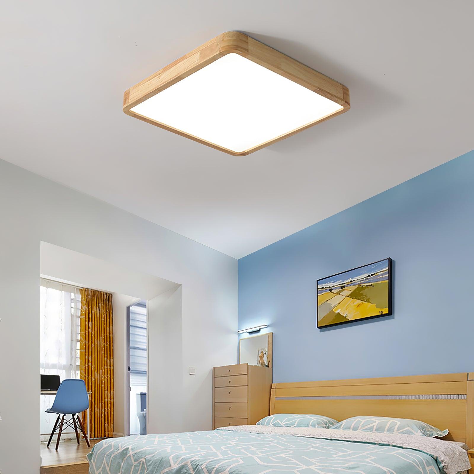 Plafonnier moderne Tapani en Bois