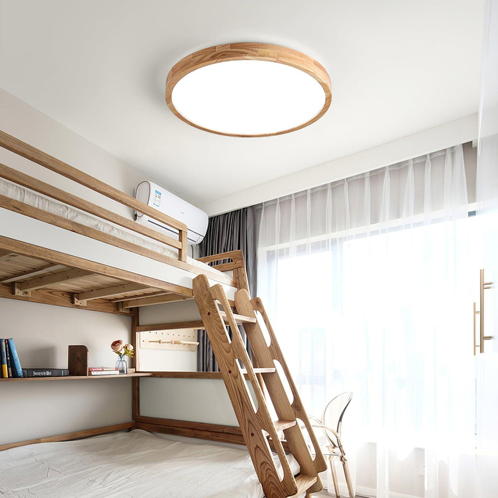 Plafonnier moderne Tapani en Bois