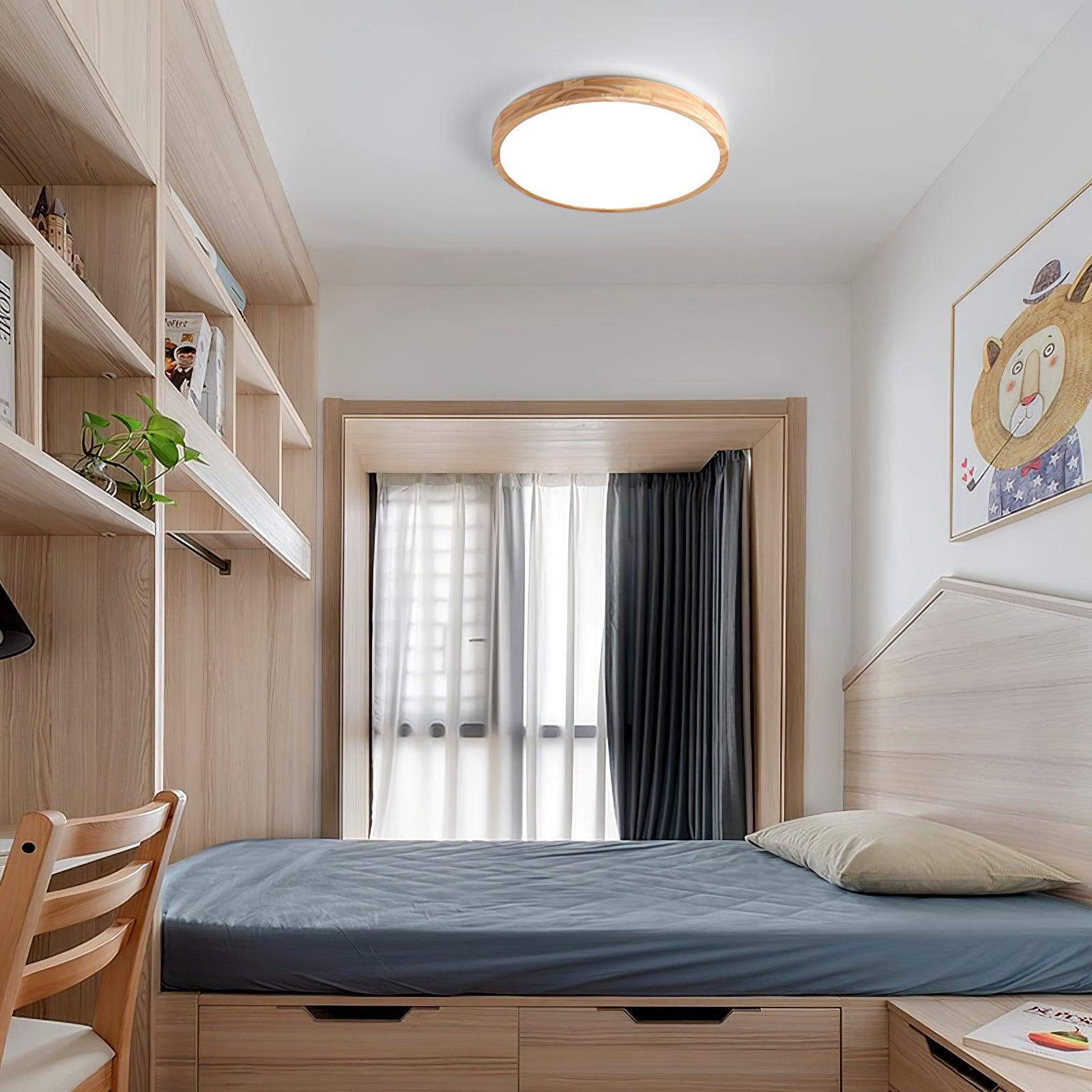 Plafonnier moderne Tapani en Bois