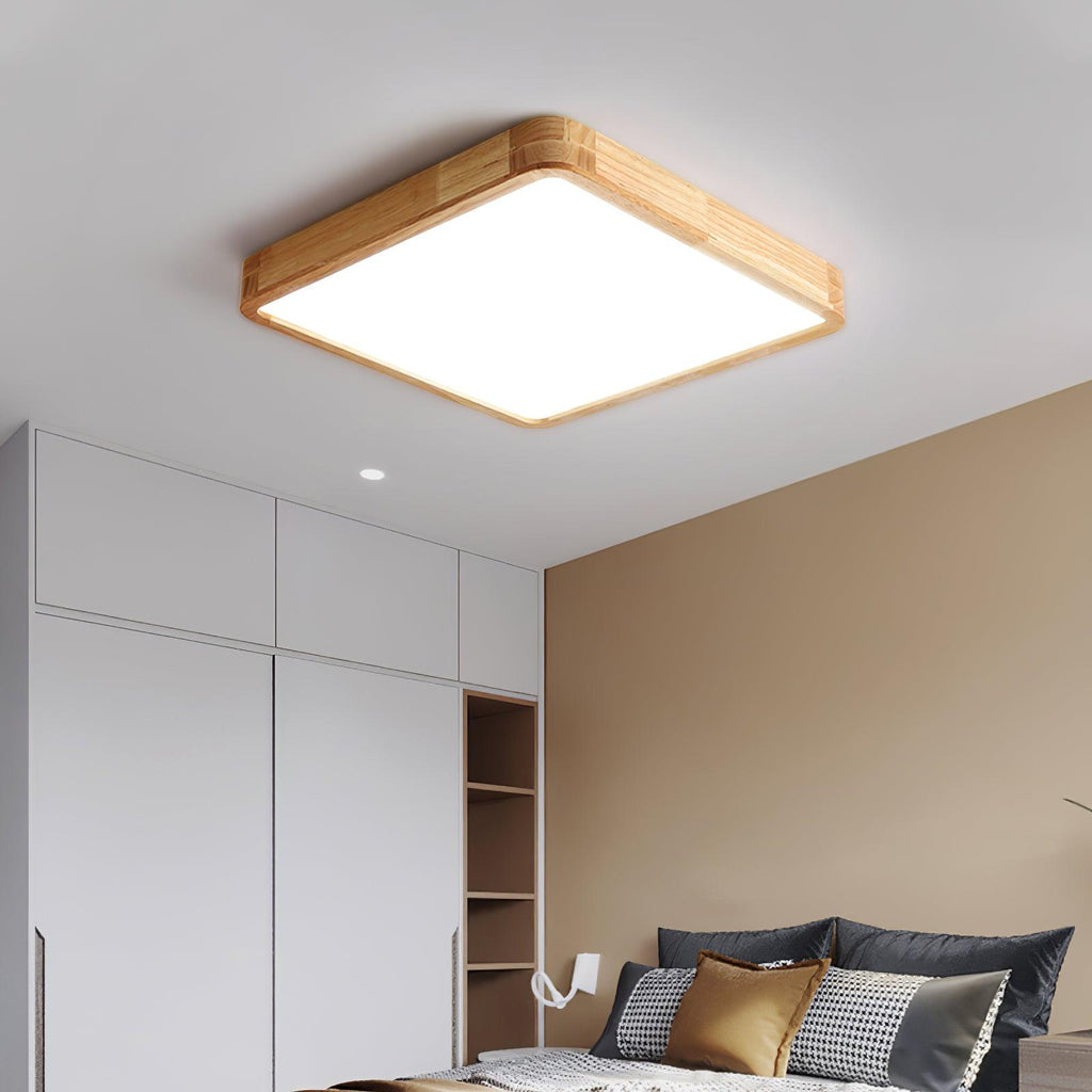 Plafonnier moderne Tapani en Bois
