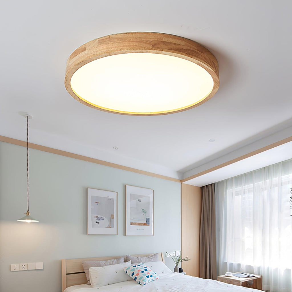 Plafonnier moderne Tapani en Bois